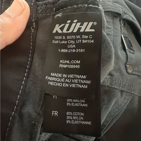 KUHL Resistor Jeans Straight Leg Mid-Rise Carbon Classic Fit Stretch Size 40x30 - Picture 11 of 15